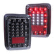 ANZO 2007-2015 Jeep Wrangler LED Taillights Black - My Store