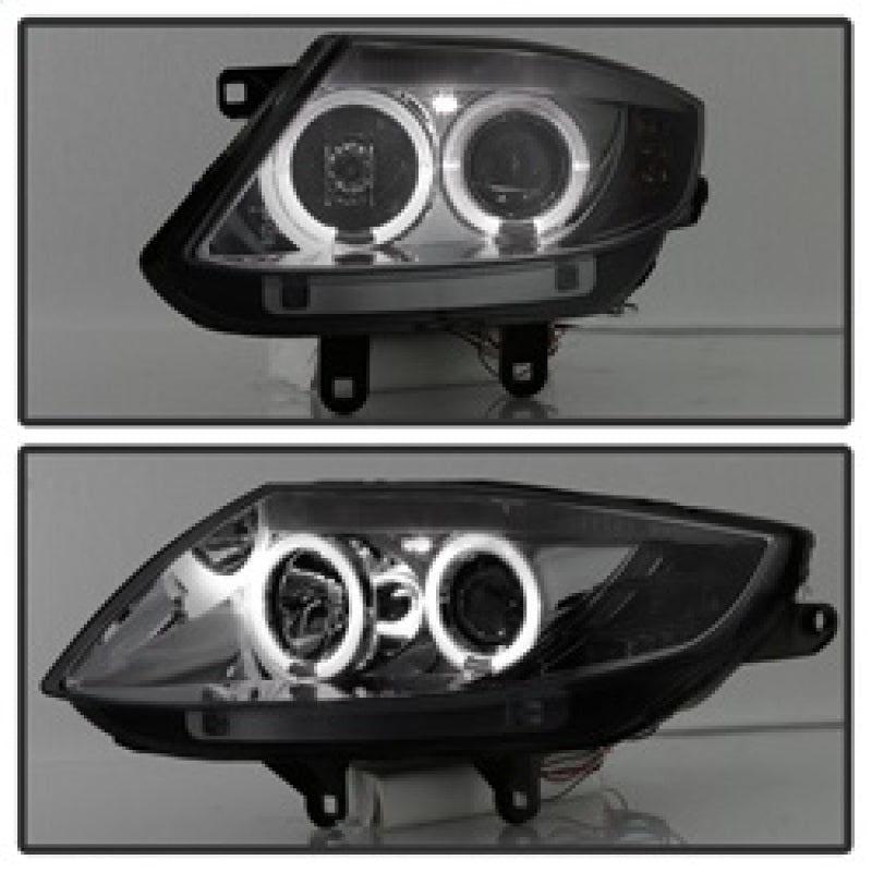 Spyder BMW Z4 03-08 Projector Headlights Halogen Model Only - LED Halo Smoke PRO-YD-BMWZ403-HL-SM - Mammoth Racing -