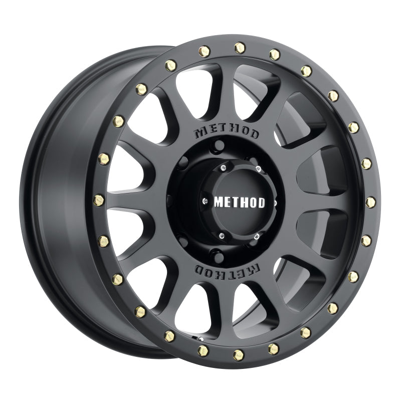 Method Mr305 NV 20x10 -18mm Offset 8x170 130.81mm CB Matte Black Wheel - Mammoth Racing -