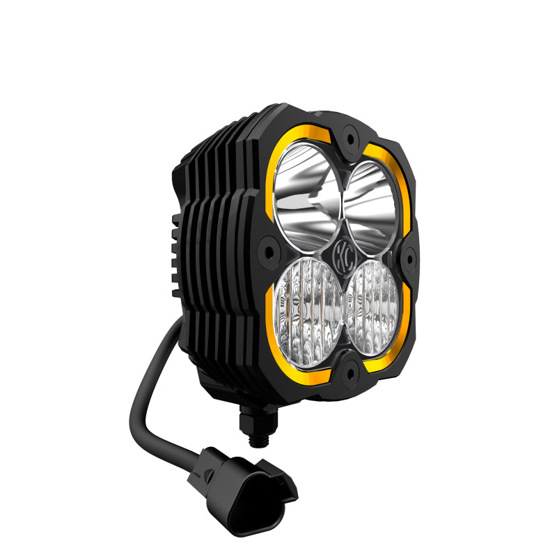 KC HiLiTES Flex ERA 4 Single Light - 80W Combo Beam - Mammoth Racing -