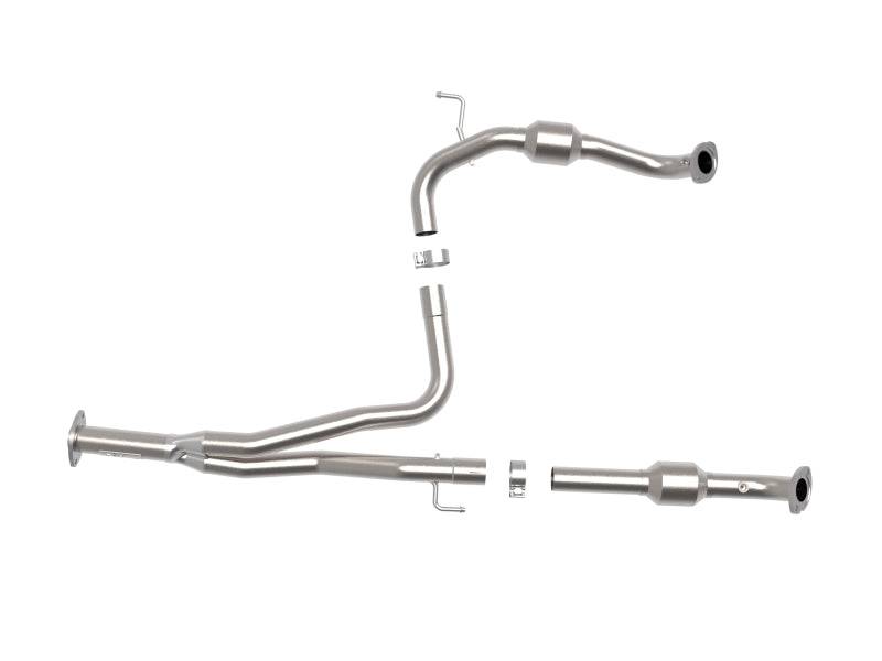 aFe Toyota Tacoma 16-17 V6-3.5L Twisted Steel Y-Pipe w/ Cat - My Store