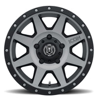 Icon Rebound 18x9 5x150 25mm Offset 6in BS 110.1mm Bore Titanium Wheel - Mammoth Racing -
