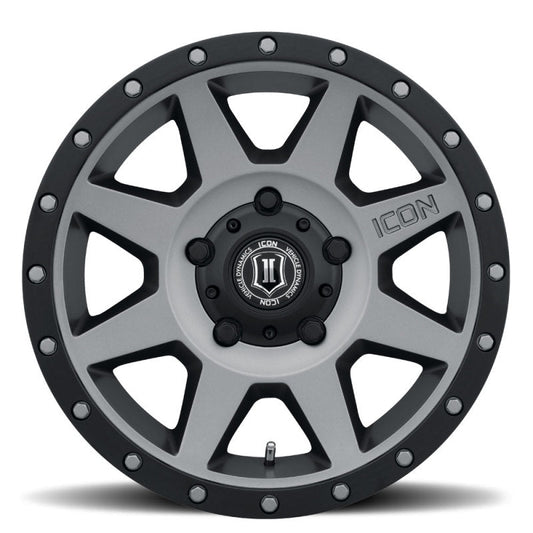 Icon Rebound 18x9 5x150 25mm Offset 6in BS 110.1mm Bore Titanium Wheel
