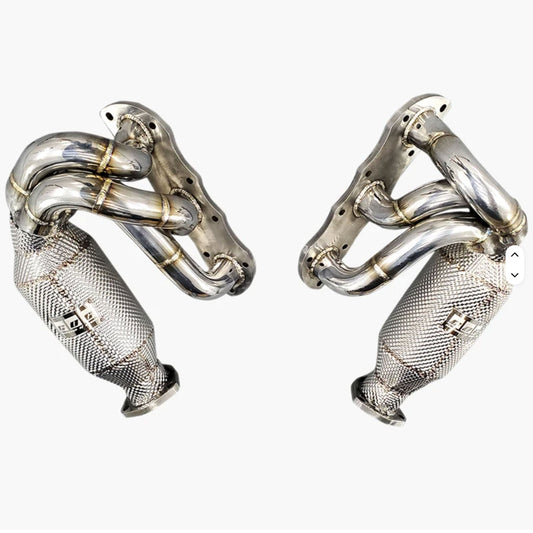Catted Exhaust Manifold Long Tube for Porsche Carrera 911 997 997.1 997.2 3.6L 3.8L