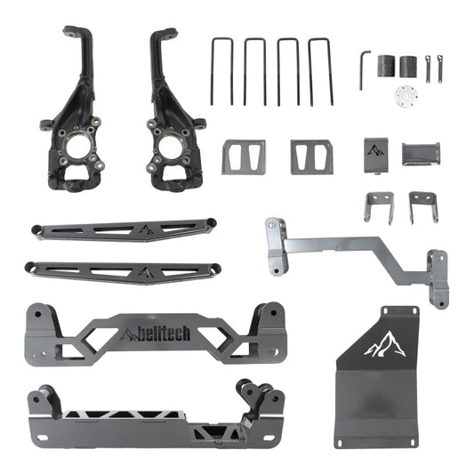 Belltech 15-20 Ford F150 4WD 6in Lift Kit w/ Rear Trail Performance Shocks Only - Mammoth Racing -