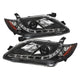 Spyder Toyota Camry 07-09 Projector Headlights DRL Black High H1 Low H7 PRO-YD-TCAM07-DRL-BK - Mammoth Racing -