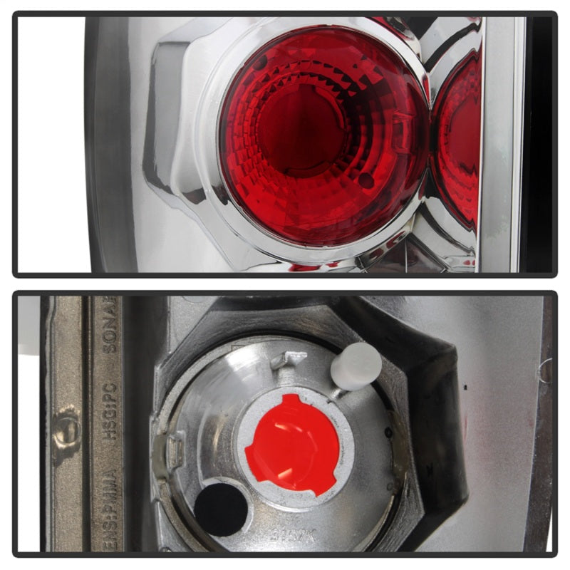 Spyder Chevy Avalanche 02-06 Euro Style Tail Lights Chrome ALT-YD-CAV04-C - Mammoth Racing -