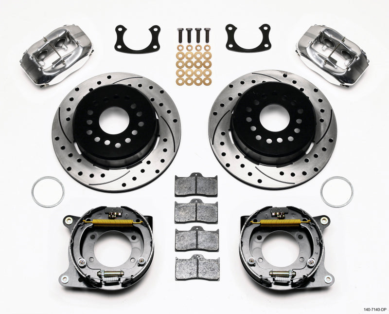Wilwood Forged Dynalite P/S P-B Kit Drilled Polished New Big Ford 2.50in Offset - My Store