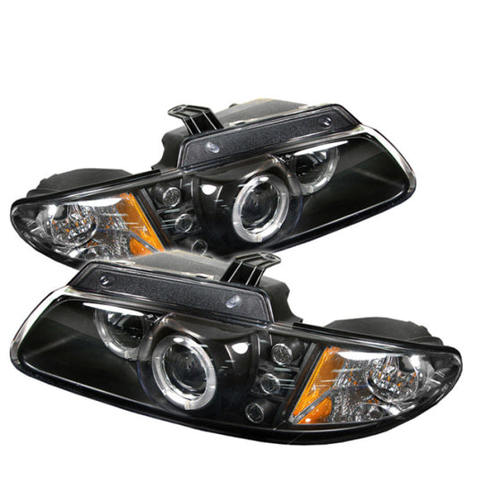 Spyder Dodge Caravan/Grand Caravan 96-00 Projector Headlights LED Halo LEDs- Blk PRO-YD-DC96-BK - Mammoth Racing -