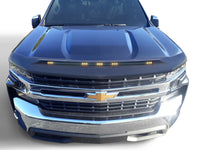 AVS 22-23 Chevy Silverado 1500 (Excl. ZR2/LT TB) Aeroskin Low Profile Hood Shield w/Lgt - Blk - Mammoth Racing -