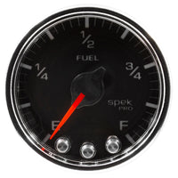 Autometer Spek-Pro Gauge Fuel Level 2 1/16in 0-270 Programmable Blk/Chrm - My Store