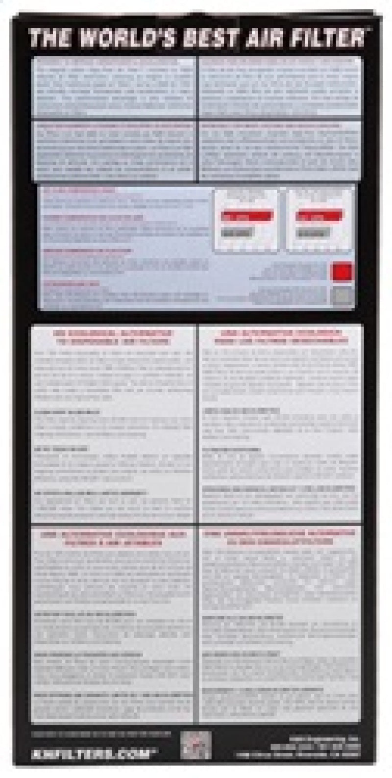K&N 77-83 Porsche 911 CSI F/I Drop In Air Filter - Mammoth Racing -