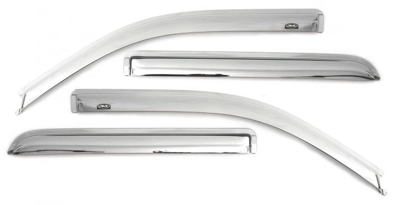 AVS 99-07 Chevy Silverado 1500 Ext. Cab Ventvisor Front & Rear Window Deflectors 4pc - Chrome - Mammoth Racing -