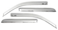 AVS 10-17 GMC Terrain Ventvisor Outside Mount Front & Rear Window Deflectors 4pc - Chrome - Mammoth Racing -