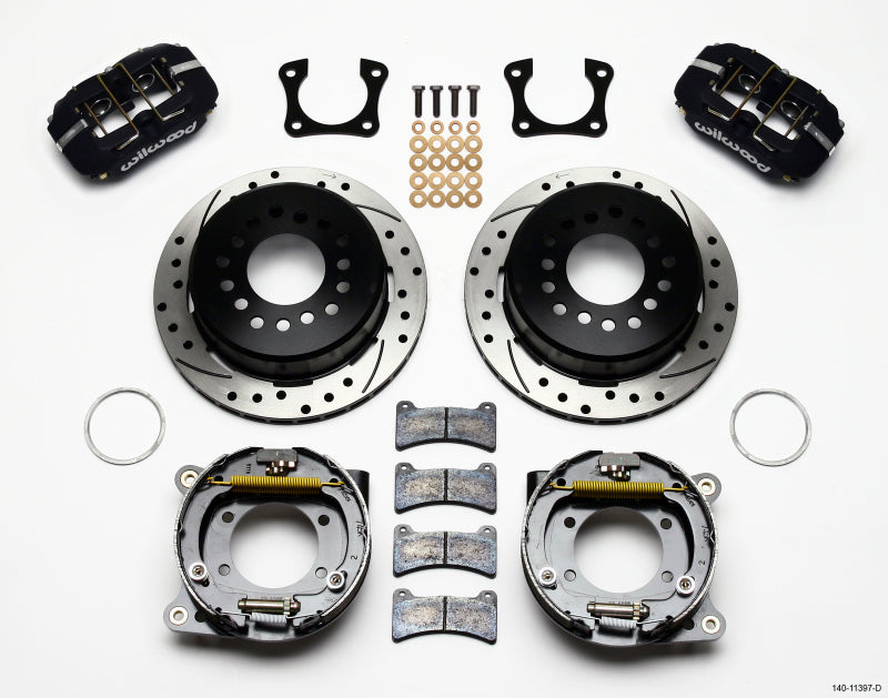 Wilwood Dynapro Low-Profile 11.00in P-Brake Kit Drilled 58-64 Olds/Pontiac Ends 2.81in Offset - Mammoth Racing -