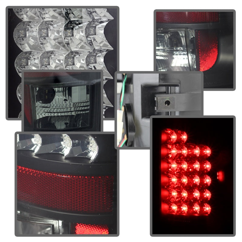Spyder Dodge Ram 02-06 1500/Ram 2500/3500 03-06 LED Tail Light Black Smoke ALT-YD-DRAM02-LED-BSM - Mammoth Racing -