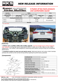 HKS SUPER TURBO MUFFLER RV37 400R - Mammoth Racing -