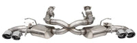 Corsa 2020 Corvette C8 3in Valved Cat-Back 4.5in Pol Quad Tips - Fits Factory Perf Exhaust w/ AFM - Mammoth Racing -