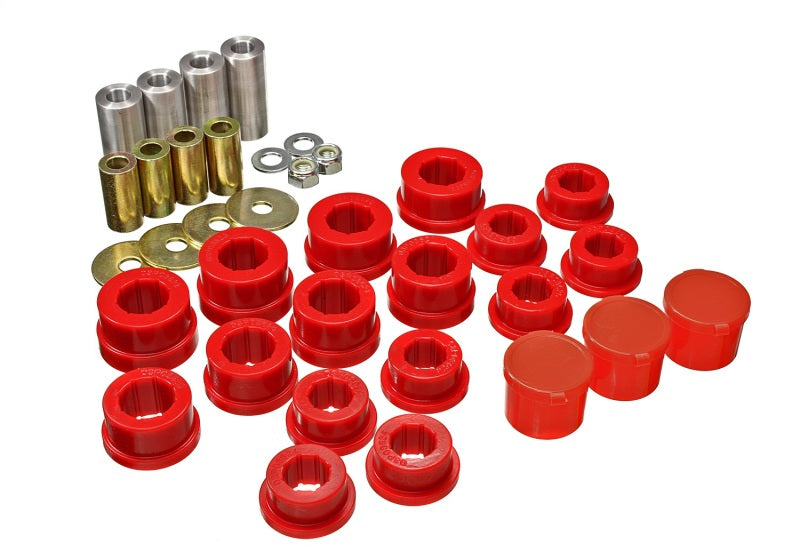 Energy Suspension 93-98 Toyota Supra Front Control Arm Bushing Set - Red - Mammoth Racing -