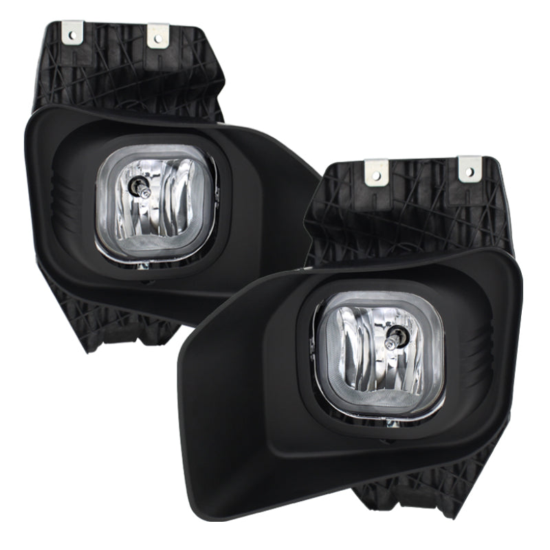 Spyder Ford F250 F350 F450 F550 XLT 2011-2016 OEM Style Fog Lights W/Switch- Clear FL-FF25011-C - Mammoth Racing -