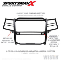 Westin 19-21 Chevy 1500 Sportsman X Grille Guard - Textured Black (Excl. 2019 Silverado LD) - Mammoth Racing -