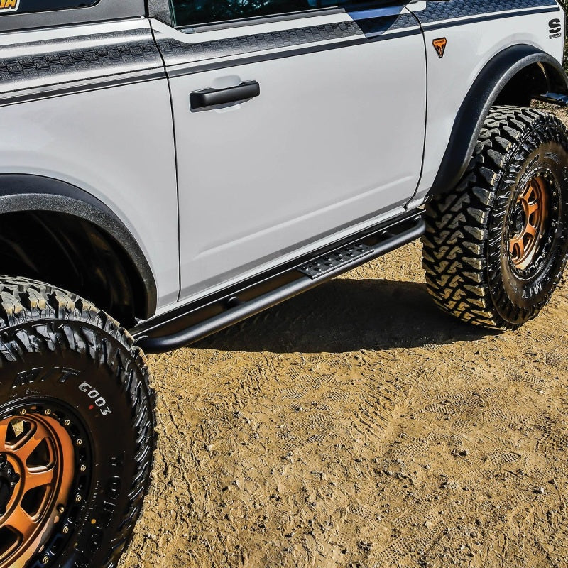 Westin 20-23 Ford Bronco 2 Door (Excl. Bronco Sport) XTS Rock Slider - Textured Black - Mammoth Racing -