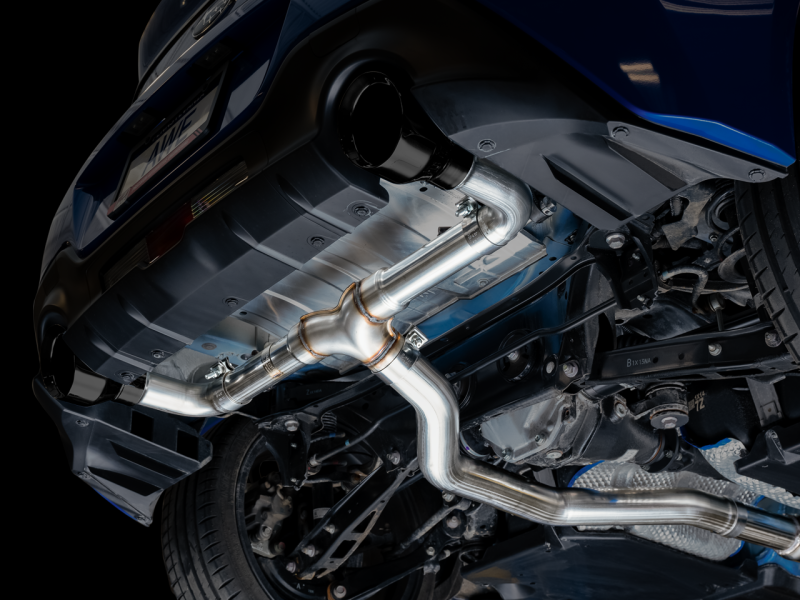 AWE Subaru BRZ / Toyota GR86 / Toyota 86 Track Edition Cat-Back Exhaust- Diamond Black Tips - Mammoth Racing -