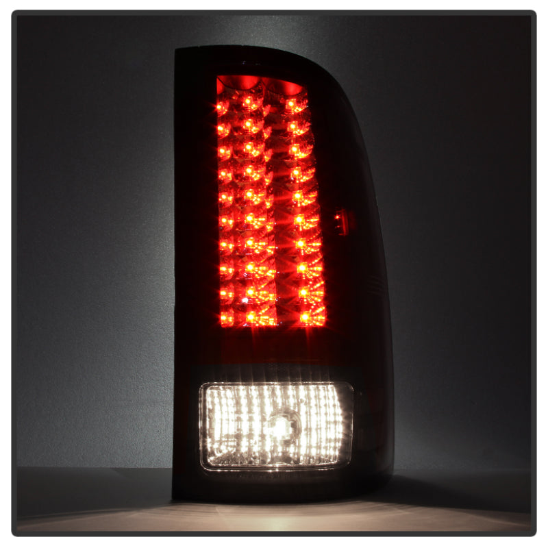 Spyder GMC Sierra 07-13 (Not fit 3500 Dually 4 Rear Wheels)LED Tail Lights Black ALT-YD-GS07-LED-BK - Mammoth Racing -