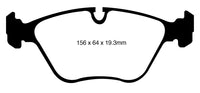 EBC 10-14 BMW X5 4.4 Twin Turbo (50) Yellowstuff Front Brake Pads - My Store