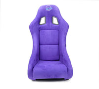 NRG FRP Bucket Seat PRISMA Edition w/ Pearlized Back Purple Alcantara - Medium - My Store