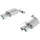 Ford Racing 2018 Mustang GT 5.0L Extreme Muffler Kit - Chrome Tips - Mammoth Racing -