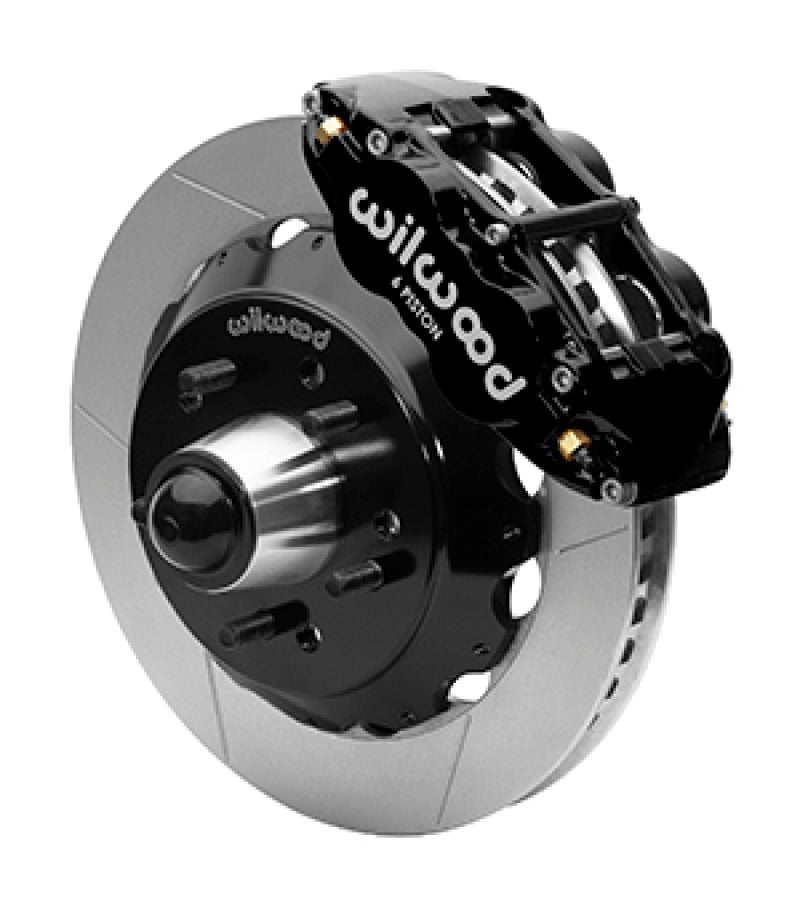 Wilwood Superlite 6R Front Brake Kit for 63-87 Chevy C10 Prospindle 13.06 in Diameter Black Calipers - My Store