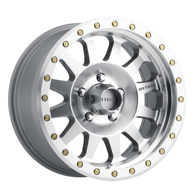 Method Mr304 Double Standard 17x8.5 0mm Offset 5x5 94mm CB Machined/Clear Coat Wheel - Mammoth Racing -