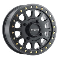 Method Mr401 UTV Beadlock 15x6 5+1/+53mm Offset 4x136 106mm CB Matte Black w/BH-H24100 Wheel - Mammoth Racing -