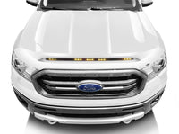 AVS 2022 Chevy Silverado 1500 Aeroskin Low Profile Hood Shield w/ Lights - Oxford White - Mammoth Racing -