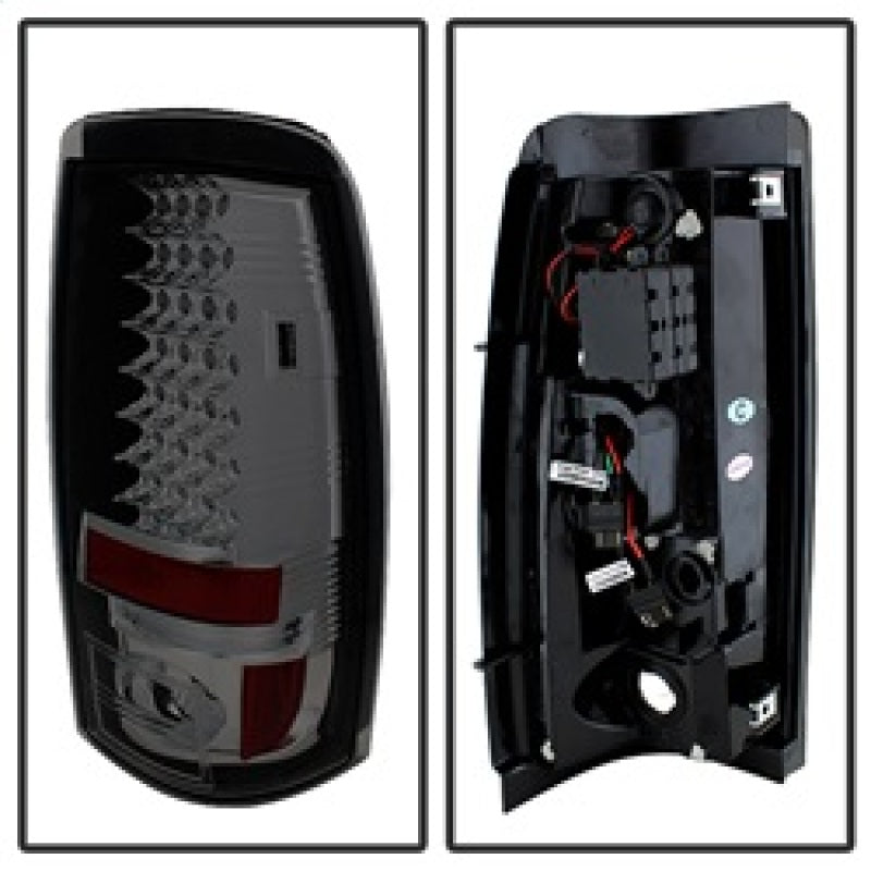 Spyder Chevy Silverado 1500 03-06 (Does Not Fit Stepside)LED Tail Lights Smke ALT-YD-CS03-LED-SM - Mammoth Racing -