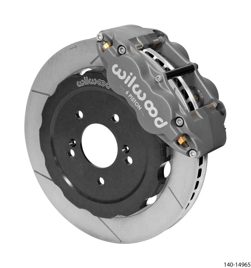 Wilwood Forged Superlite 6R Front Brake Kit (Race) 12.88in GT Slotted Rotor Honda S2000 w/ Lines - My Store