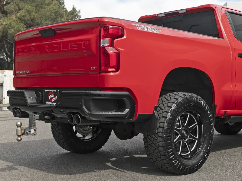 aFe Vulcan Series 3in 304SS DPF-Back 20-21 GM Trucks L6-3.0L (td) LM2 - Dual Black Tip - Mammoth Racing -