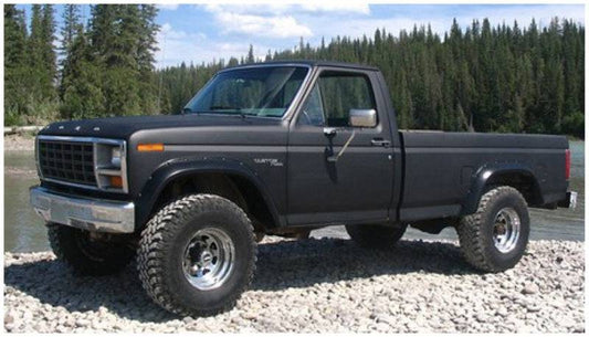 Bushwacker 80-86 Ford Bronco Cutout Style Flares 2pc - Black - Mammoth Racing -
