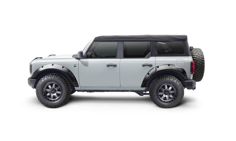 Bushwacker 2021+ Ford Bronco 4-Door Pocket Style Flares 4pc - Black - Mammoth Racing -