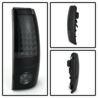 Spyder Chevy Silverado 1500 99-02 (Not Fit Stepside) LED Tail Lights Blk Smke ALT-YD-CS99-LED-BSM - Mammoth Racing -