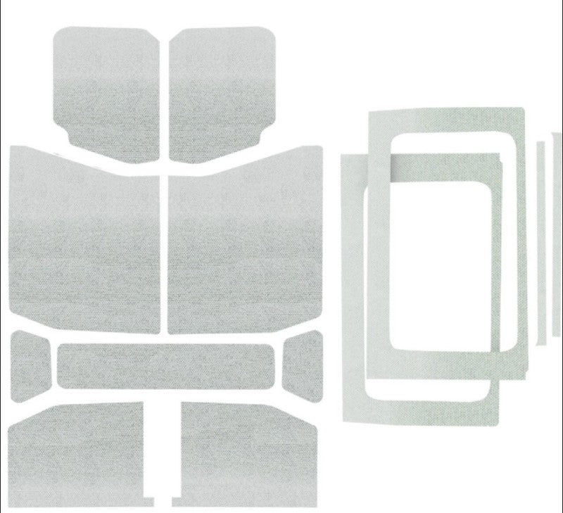 DEI 2018-Up Jeep Wrangler JL 4-Door Headliner Complete Kit 13-pc - White - Mammoth Racing -