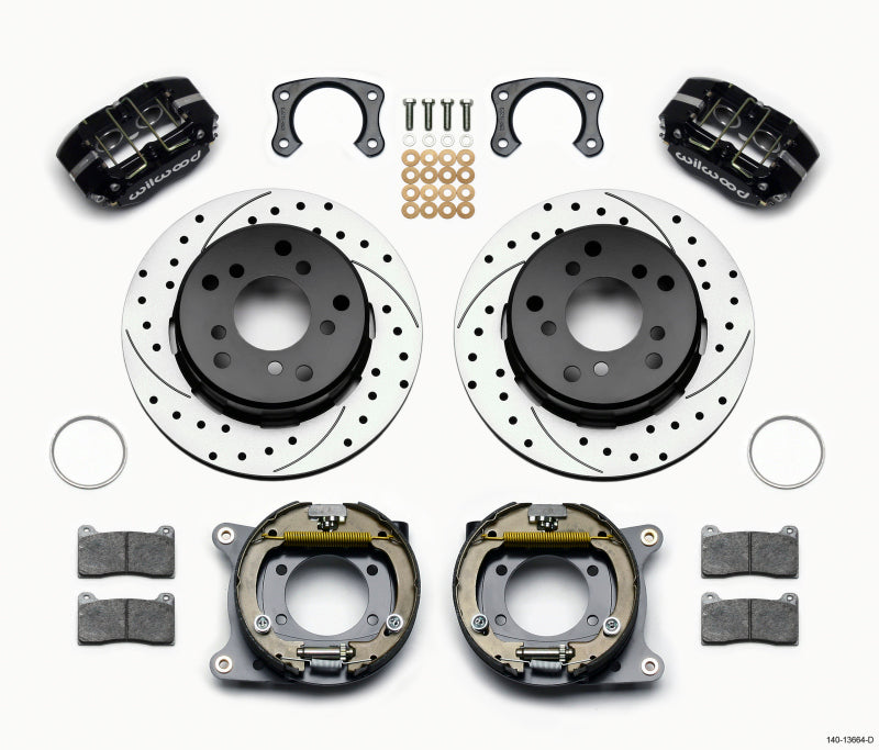 Wilwood Dynapro Lug Mount P/S Park Brake Kit Drilled Big Ford New 2.38in Off Bronco 5 x 5.50 - My Store