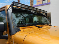 KC HiLiTES 07-18 Jeep JK 50in. C-Series C50 LED Light Bar w/Overhead Mount Bracket Kit - Mammoth Racing -