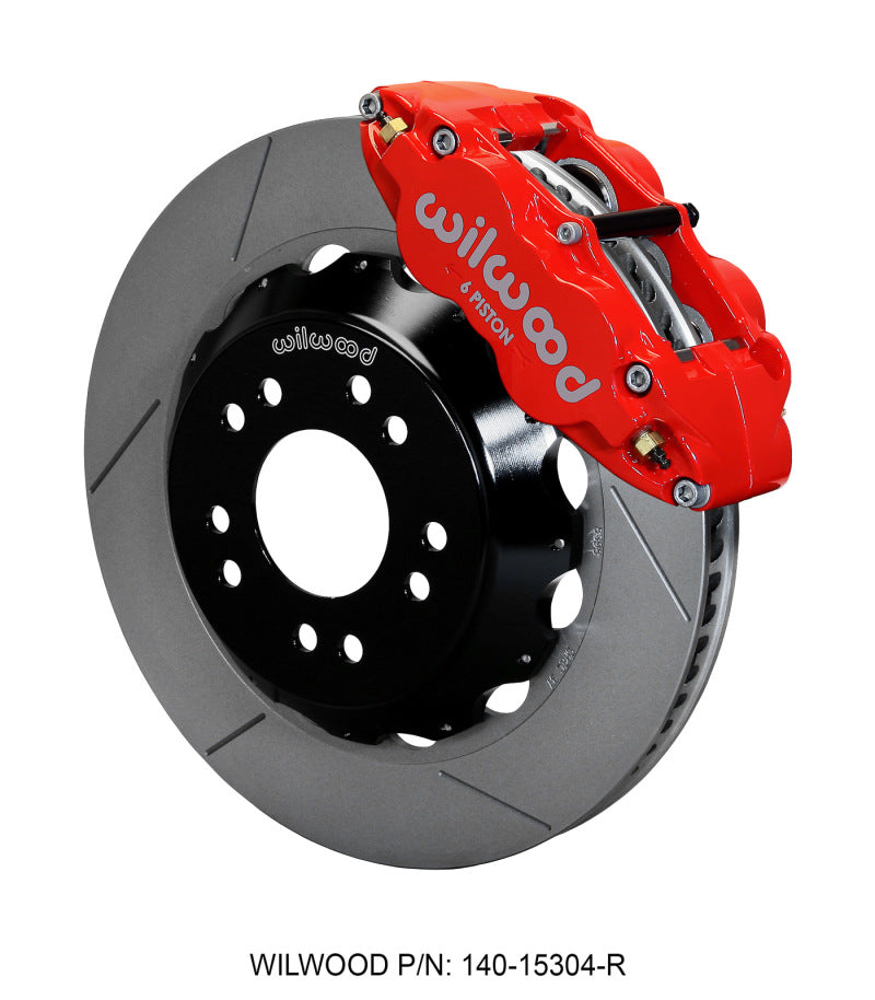 Wilwood Narrow Superlite 6R Front Hat Kit 14.00 Red 63-87 C10 w/ Wilwood Pro Spindles - My Store