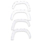 EGR 2018 Ford F150 Bolt-On Look Color Match Fender Flares - Set - Oxford White - Mammoth Racing -
