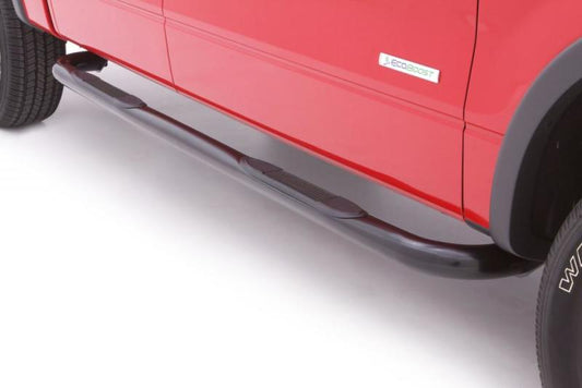 Lund 07-17 Chevy Silverado 1500 Ext. Cab 3in. Round Bent Steel Nerf Bars - Black - My Store