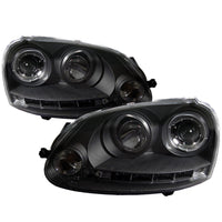 Spyder Volkswagen GTI 06-09/Jetta 06-09 Halogen Model Only - LED Halo DRL Black PRO-YD-VG06-HL-BK - Mammoth Racing -