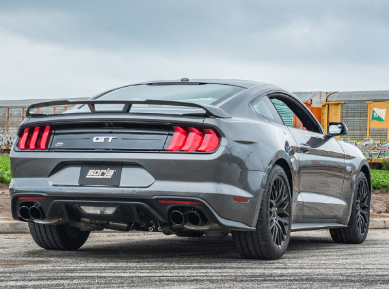 Borla 18-20 Ford Mustang GT 5.0L AT/MT ECE Approved Cat-Back Exhaust w/ Active Valve - Mammoth Racing -