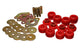 Energy Suspension 93-98 Toyota T100 Red Body Cab Mount Set - Mammoth Racing -
